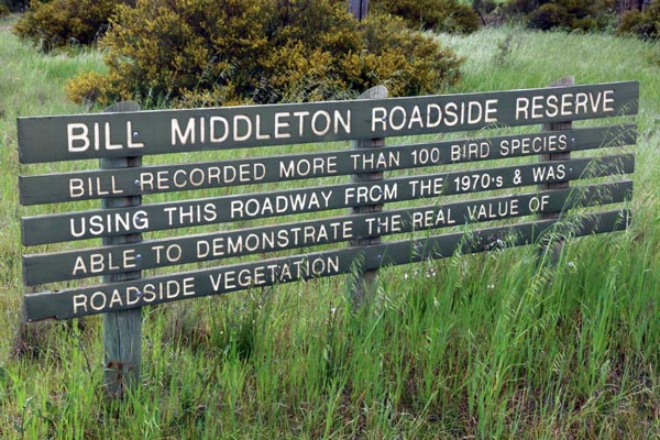 Photograph taken in 2020 (Source: Dimboola Courier) :    The Reserve is the full length of the section of the 'Five Chain Road' road reserve between the Dimboola-Jeparit Road and Collard Road to the west.